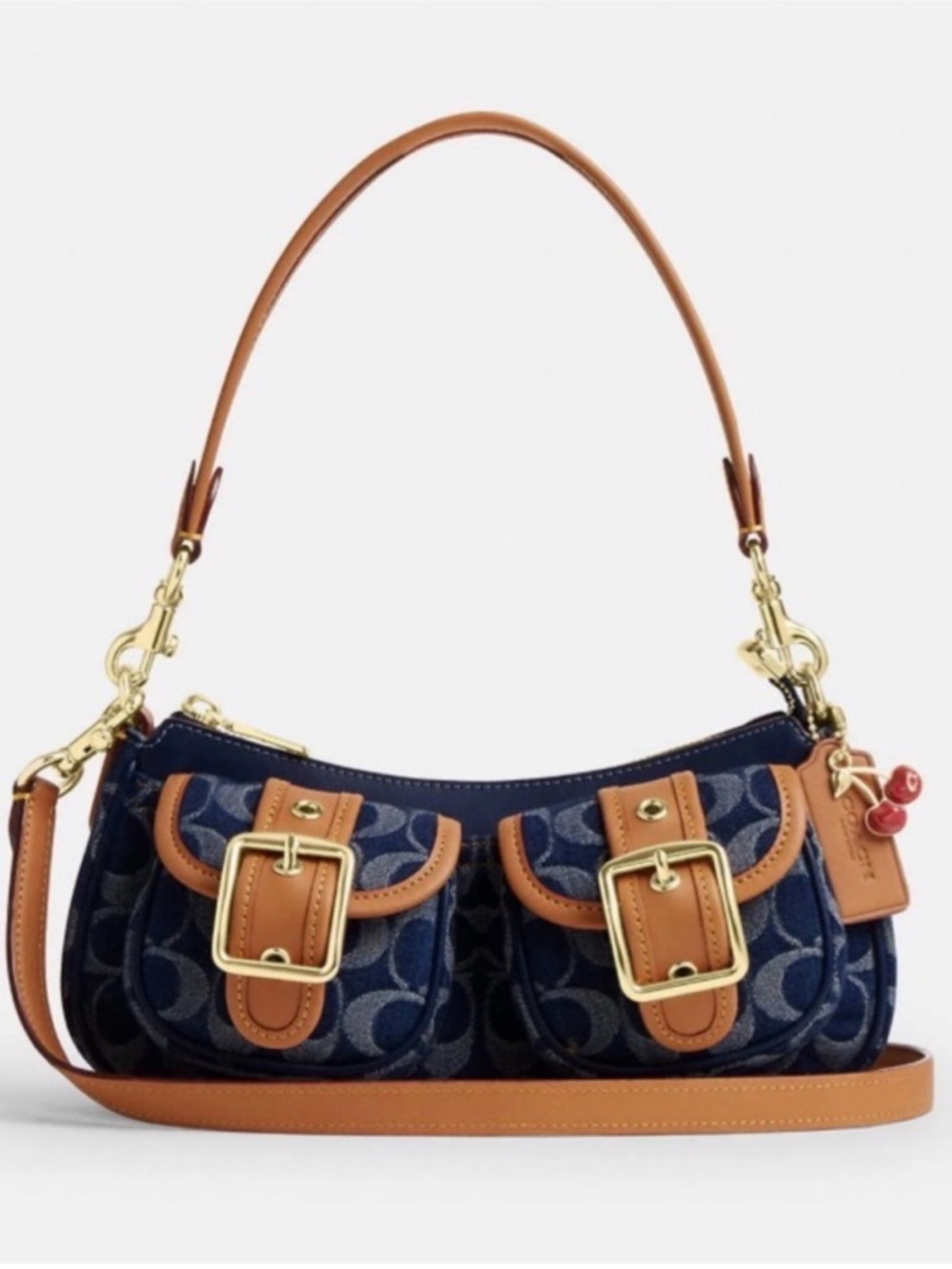 Coach Denim Ashton Shoulder Bag NWT